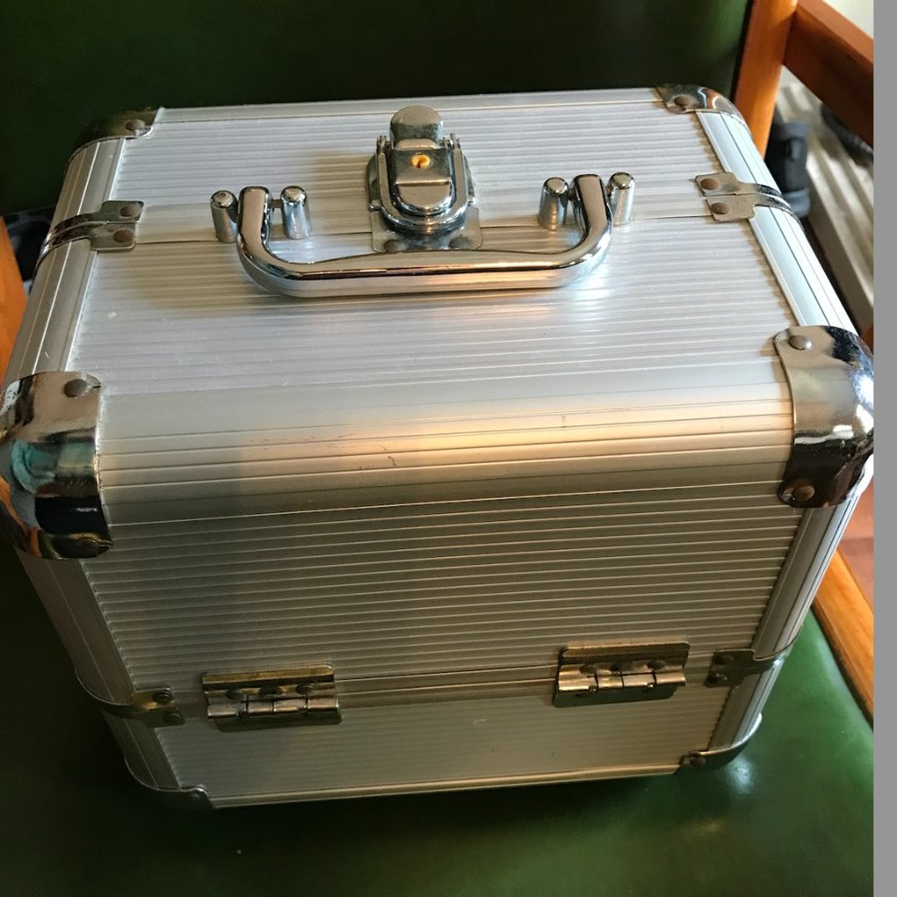 Silver Train Hard Case for Makeup
